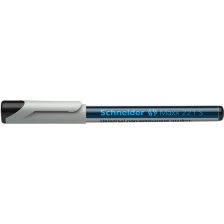 Marker uniwersalny SCHNEIDER Maxx 221 S, 0,4mm, czarny, Markery, Artykuły do pisania i korygowania