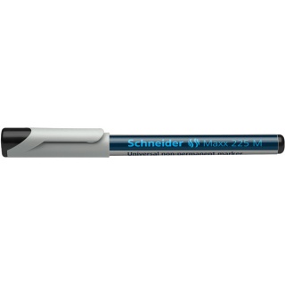 Foliopis niepermanentny SCHNEIDER Maxx 225 M, czarny, Markery, Artykuły do pisania i korygowania