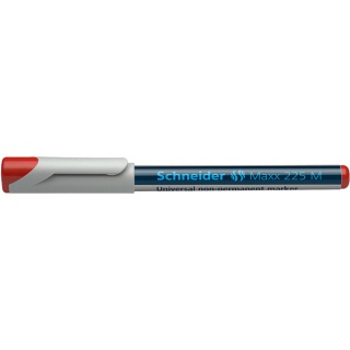 Foliopis niepermanentny SCHNEIDER Maxx 225 M, czerwony, Markery, Artykuły do pisania i korygowania