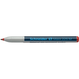 Foliopis niepermanentny SCHNEIDER Maxx 225 M, czerwony, Markery, Artykuły do pisania i korygowania