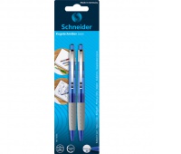 Długopis automatyczny SCHNEIDER Loox, 2szt., blister, niebieski, Długopisy, Artykuły do pisania i korygowania