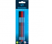 Długopis SCHNEIDER Slider Edge, XB 1,4mm, 3 szt., blister, mix kolorów, Długopisy, Artykuły do pisania i korygowania