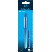 Fountain pen SCHNEIDER Voyage M + 2 cartridge, blister, color mix