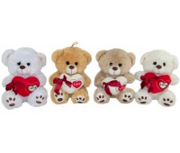 MIŚ Z SERCEM 20CM. M3635 0904, Walentynki, Art. świąteczne i okolicznościowe