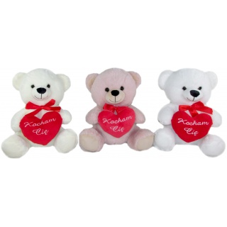 MIŚ KOCHAM CIĘ 30CM. 2045 M3669, Walentynki, Art. świąteczne i okolicznościowe
