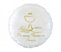 BALON FOLIOWY PIERWSZA KOMUNIA ŚW.(KIELICH)OKR.18", Podkategoria, Kategoria