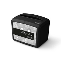 Napkin dispenser VELVET, ABS, 148x194x140mm, black