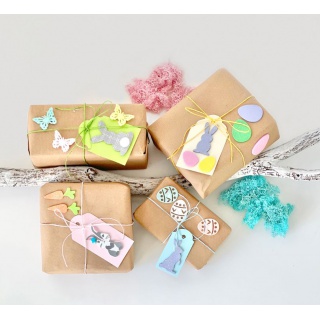 BROKATOWE NAKLEJKI Z PIANKI PASTELOWE JAJKA 20szt, Podkategoria, Kategoria