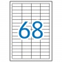 Universal labels APLI, 48,5x16,9mm, rectangular, white 100 sheets