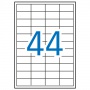 Universal labels APLI, 48,5x25,4mm, rectangular, white 100 sheets