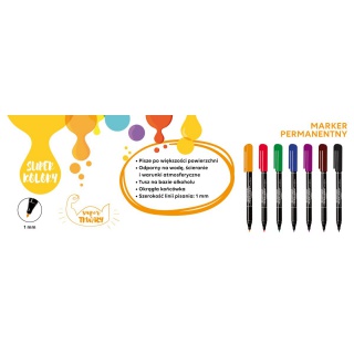 MARKER PERMANENTNY CENTROPEN 1MM CZARNY, Podkategoria, Kategoria