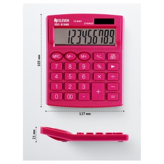 Eleven kalkulator biurowy SDC810NRPKE - różowy, Podkategoria, Kategoria