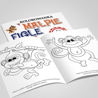 KOLOROWANKA. MAŁPIE FIGLE Z NAKLEJKAMI, Podkategoria, Kategoria