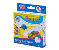 Farby do tkanin, zest. 6 x 15ml, CREATIVO ASTRA, Podkategoria, Kategoria