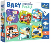 Puzzle Baby Progressive - Zawody i pojazdy !, Maxi, Puzzle