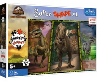 Puzzle104 XL Super Shape - Kolorowe dinozaury !, 100 elementów, Puzzle