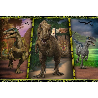 Puzzle104 XL Super Shape - Kolorowe dinozaury !, 100 elementów, Puzzle