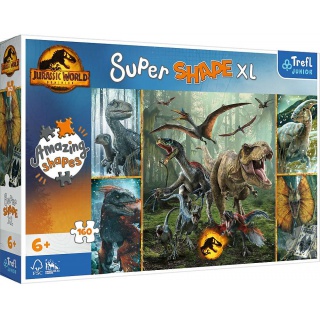 Puzzle 160 XL Super Shape - Niezwykłe dinozaury !, Podkategoria, Kategoria