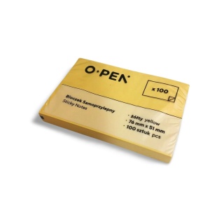 BLOCZEK SAMOPRZYLEPNY 76x51 100k ŻÓŁTY /576/, Nowości, ~ Nowości