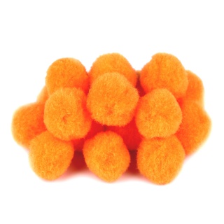 POMPONY DEKORACYJNE 20mm.50szt.POMARAŃCZOWE, Podkategoria, Kategoria
