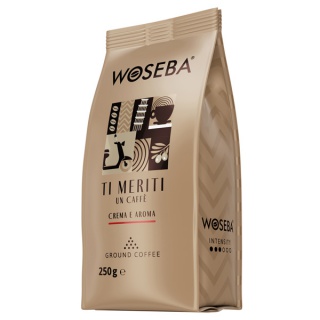 Kawa WOSEBA TI MERITI, CREMA E AROMAM, mielona, 250g, Kawa, Artykuły spożywcze