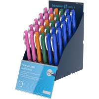 SIS Display Fountain pens SCHNEIDER Ceod Colour, M, 30 pcs, color mix