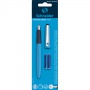 Fountain pen SCHNEIDER Wavy, 2 cartridges, color mix, blister