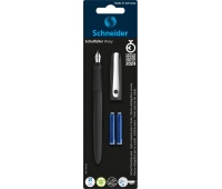 Fountain pen SCHNEIDER Wavy, 2 cartridges, color mix, blister