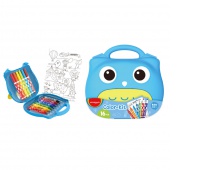 Zestaw dla dzieci KEYROAD Color kit, 16 elementów, pudełko, mix kolorów, Plastyka, Artykuły szkolne