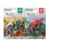 GUMKI DINOZAURY ZESTAW 4szt, Gumki, Art. do pisania i korygowania