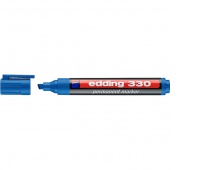 Marker permanentny e-330 EDDING, 1-5 mm, błękitny, Markery, Artykuły do pisania i korygowania