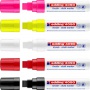 Chalk marker e-4090 EDDING, 4-15 mm, box, white and 4 pcs. color mix