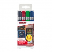 Chalk marker e-4090 EDDING, 2-3mm, 4 pcs, color mix