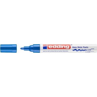 Marker olejowy połyskujący e-750 EDDING, 2-4 mm, niebieski, Markery, Artykuły do pisania i korygowania