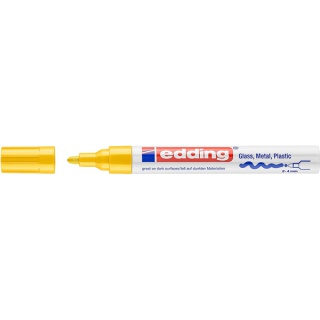 Marker olejowy połyskujący e-750 EDDING, 2-4 mm, żółty, Markery, Artykuły do pisania i korygowania
