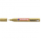 Marker olejowy połyskujący e-750 EDDING, 2-4 mm, złoty, Markery, Artykuły do pisania i korygowania