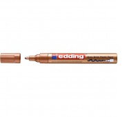 Marker olejowy połyskujący e-750 EDDING, 2-4 mm, miedziany, Markery, Artykuły do pisania i korygowania