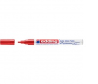 Marker olejowy połyskujący e-751 EDDING, 1-2 mm, czerwony, Markery, Artykuły do pisania i korygowania