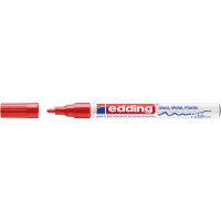 Glossy oil marker e-751 EDDING, 1-2 mm, red