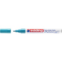 Glossy oil marker e-751 EDDING, 1-2 mm, light blue