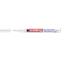 Marker olejowy połyskujący e-751 EDDING, 1-2 mm, biały, Markery, Artykuły do pisania i korygowania