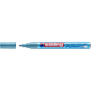 Marker olejowy połyskujący e-751 EDDING, 1-2 mm, niebieski metaliczny, Markery, Artykuły do pisania i korygowania