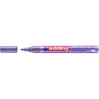 Marker olejowy połyskujący e-751 EDDING, 1-2 mm, fioletowy metaliczny, Markery, Artykuły do pisania i korygowania