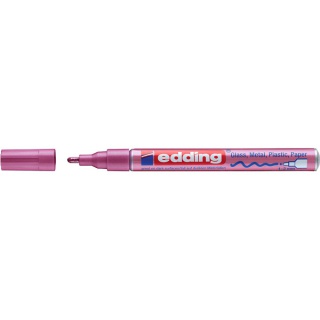 Marker olejowy połyskujący e-751 EDDING, 1-2 mm, różowy metaliczny, Markery, Artykuły do pisania i korygowania