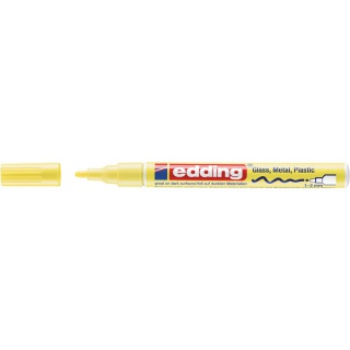 Marker olejowy połyskujący e-751 EDDING, 1-2 mm, żółty pastelowy, Markery, Artykuły do pisania i korygowania