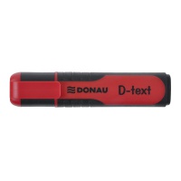 Zakreślacz DONAU D-Text, 1-5mm (linia), eurozawieszka, czerwony, Textmarkery, Artykuły do pisania i korygowania
