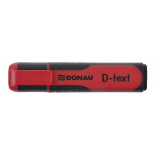 Zakreślacz DONAU D-Text, 1-5mm (linia), eurozawieszka, czerwony, Textmarkery, Artykuły do pisania i korygowania