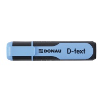 Zakreślacz DONAU D-Text, 1-5mm (linia), eurozawieszka, niebieski, Textmarkery, Artykuły do pisania i korygowania