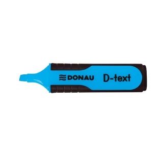 Zakreślacz DONAU D-Text, 1-5mm (linia), eurozawieszka, niebieski, Textmarkery, Artykuły do pisania i korygowania