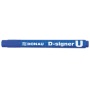 Permanent marker DONAU D-Signer, round, 2-4mm (line), pendant, blue